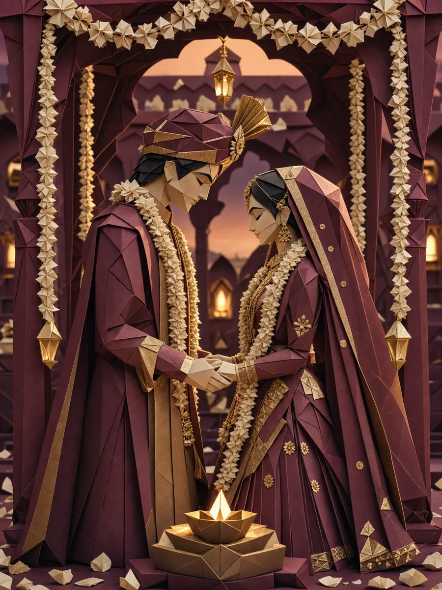 The couple at sunset